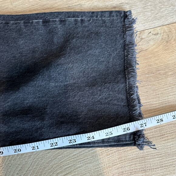 Loft Destructed The Straight Crop High Rise Jean Washed Black 32/14 - Picture 14 of 14